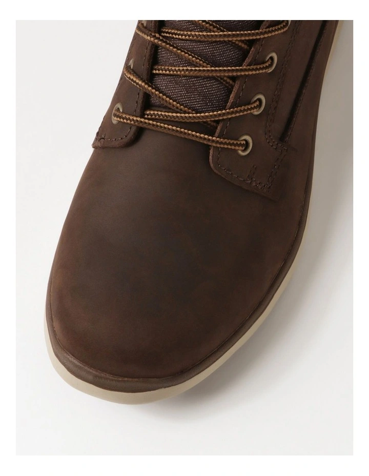 Yrbud Dark Brown Crazyhorse Leather Lace Up Boots image 4