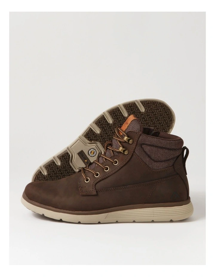 Yrbud Dark Brown Crazyhorse Leather Lace Up Boots image 5