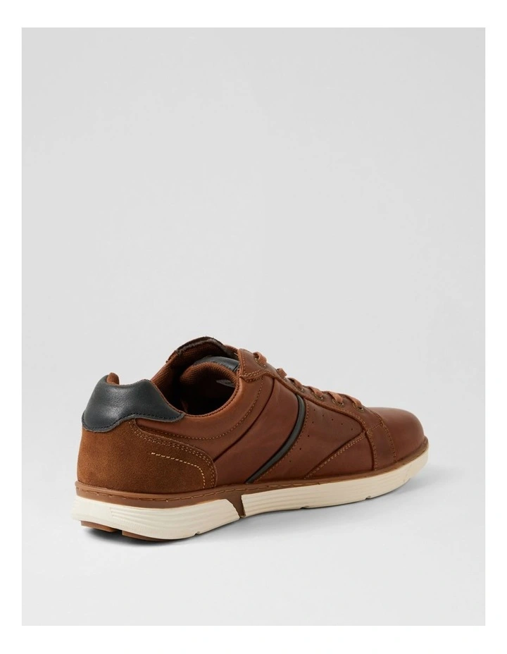 Keffler Cognac Leather Sneakers image 3