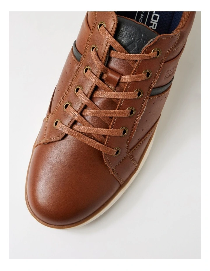 Keffler Cognac Leather Sneakers image 4
