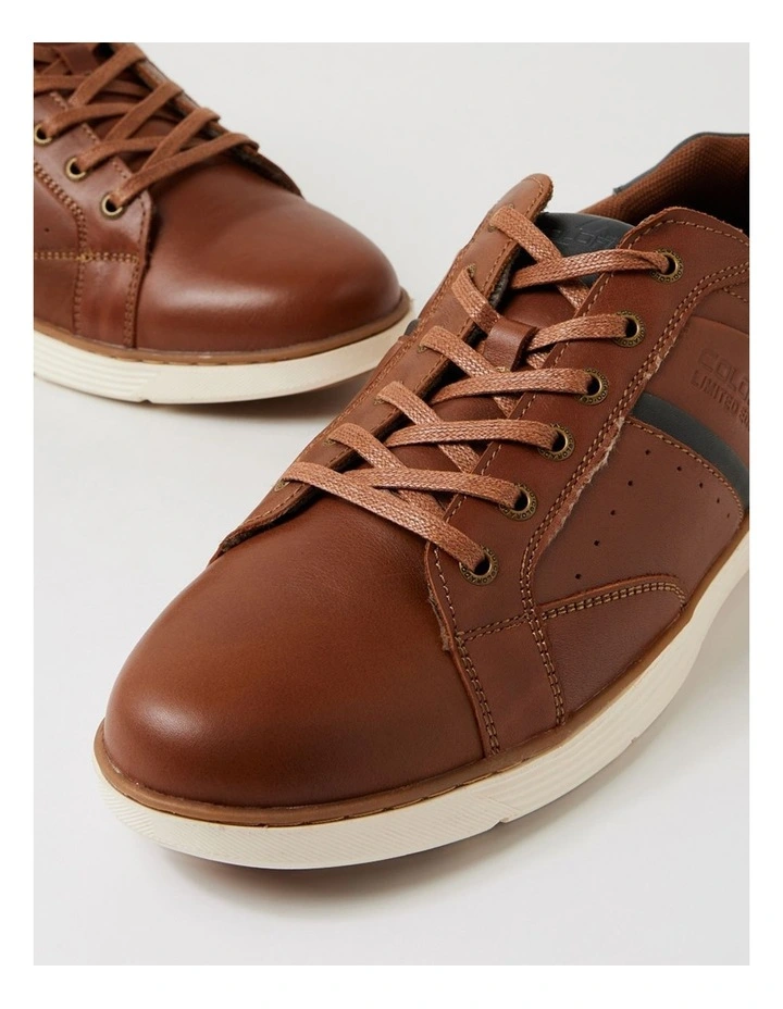 Keffler Cognac Leather Sneakers image 5