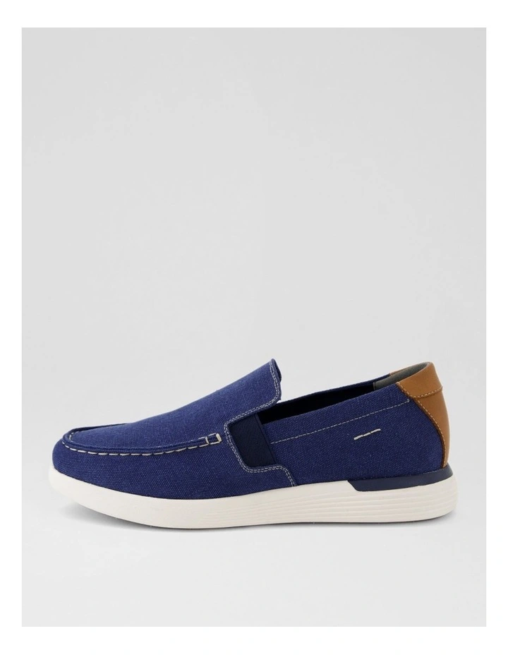 Trepid Navy Canvas Flat Shoes image 1