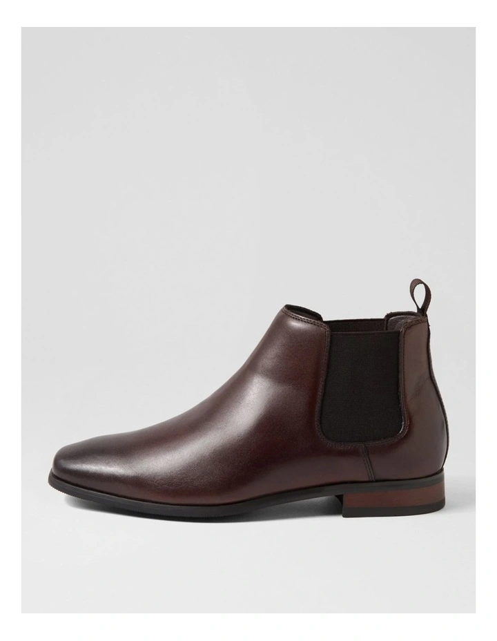 Driscoe Dark Brown Leather Chelsea Boots image 1