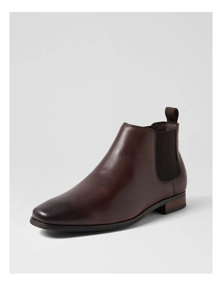 Driscoe Dark Brown Leather Chelsea Boots image 2