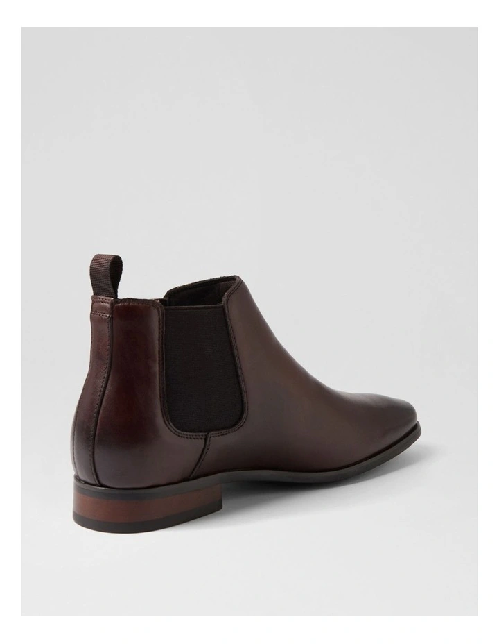 Driscoe Dark Brown Leather Chelsea Boots image 3