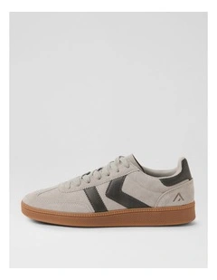 Condor Grey Leather Microsuede Sneakers