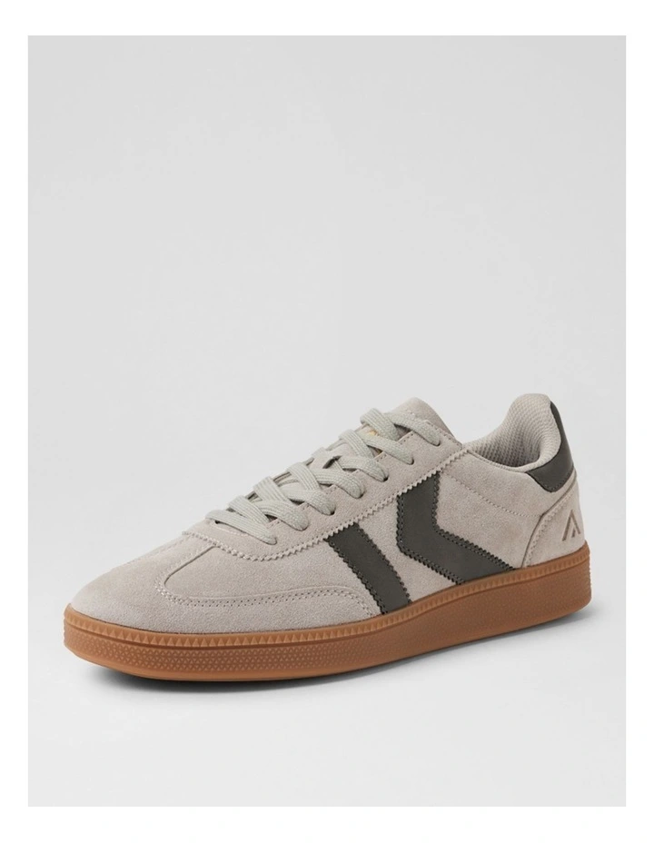 Condor Grey Leather Microsuede Sneakers image 2
