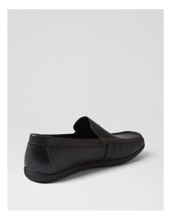 Eliot Black Leather Flat Shoes image 3