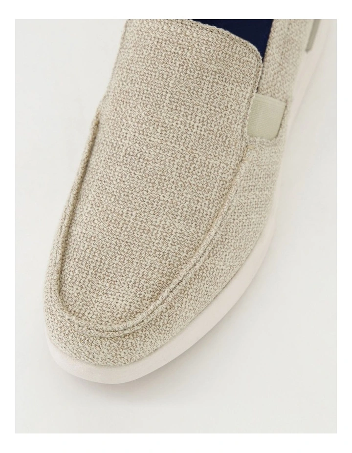 Trepid Natural Canvas Flat Shoes image 4