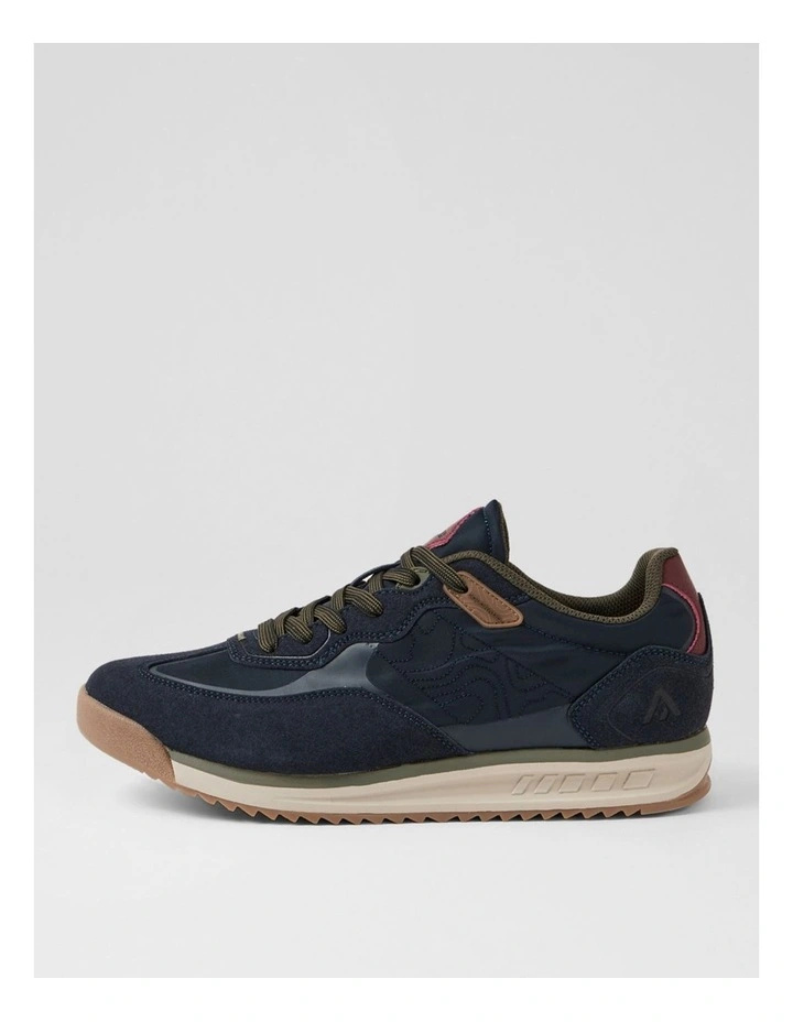 Gravel Navy Lace Up Flats image 1