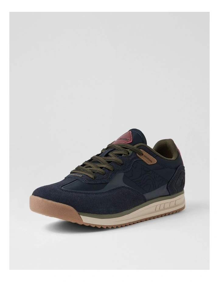 Gravel Navy Lace Up Flats image 2