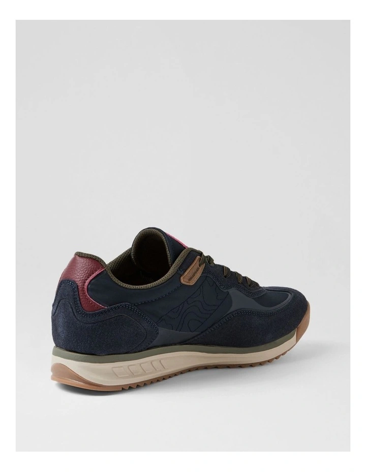 Gravel Navy Lace Up Flats image 3