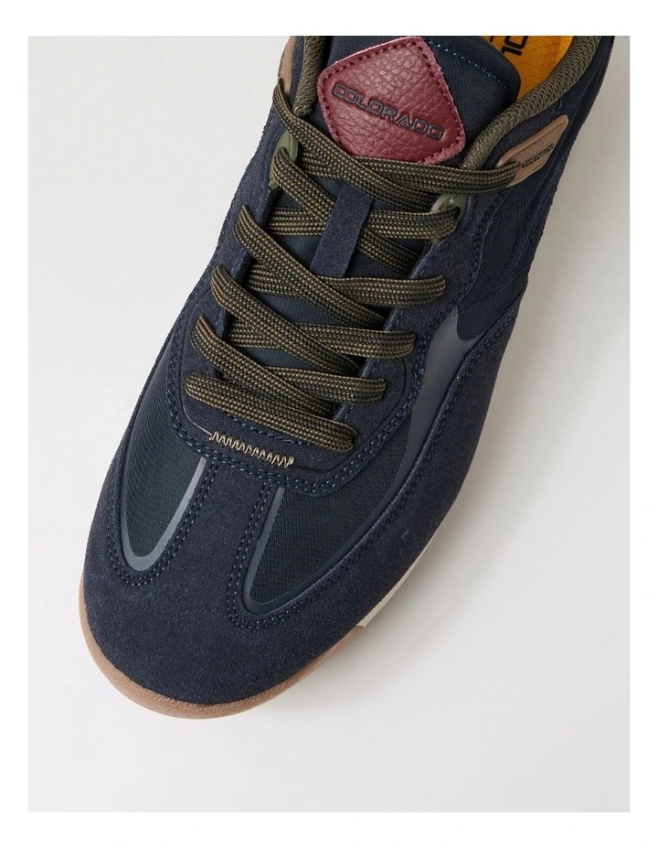 Gravel Navy Lace Up Flats image 4