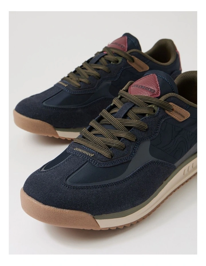 Gravel Navy Lace Up Flats image 5