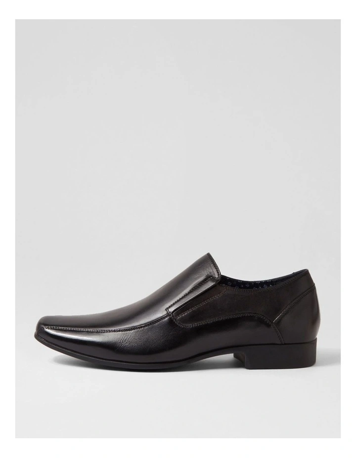 Wright Black Leather Flats image 1