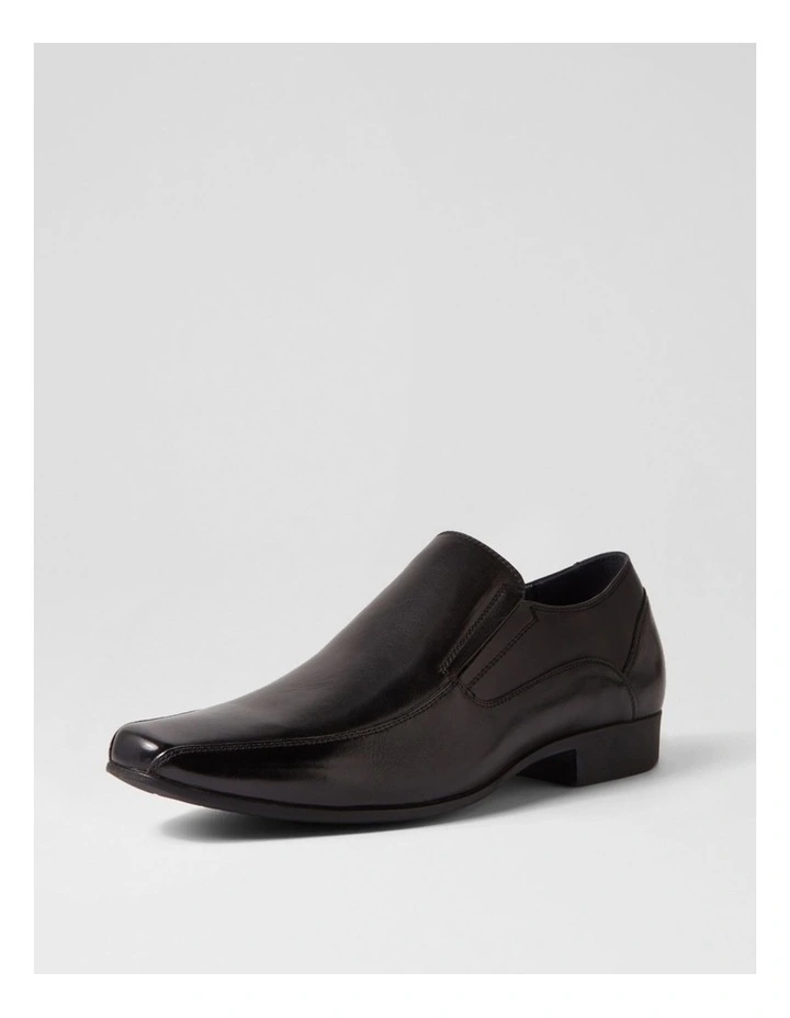 Wright Black Leather Flats image 2