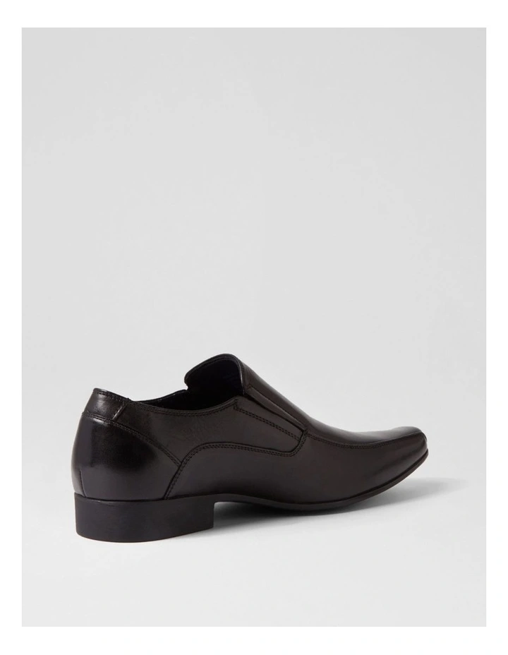 Wright Black Leather Flats image 3