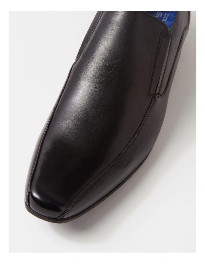 Wright Black Leather Flats image 4