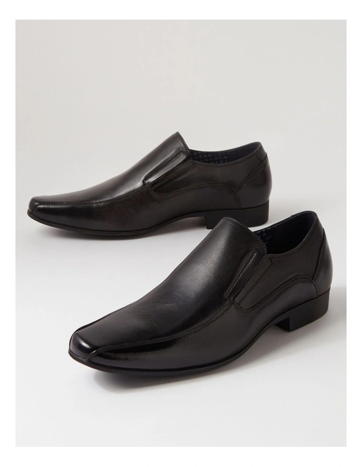 Wright Black Leather Flats image 5