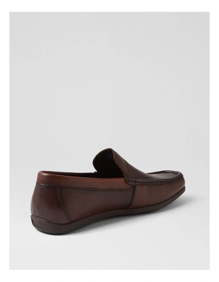 Eliot Chestnut Leather Flat Shoes image 3