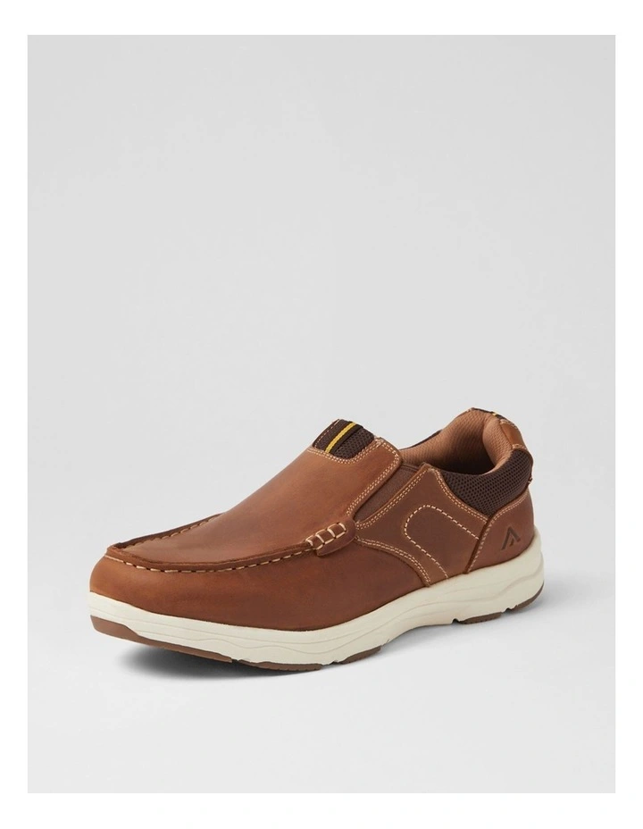Oust Tan Leather Flat Shoes image 2