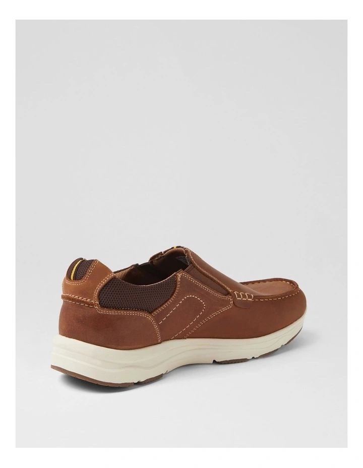Oust Tan Leather Flat Shoes image 3