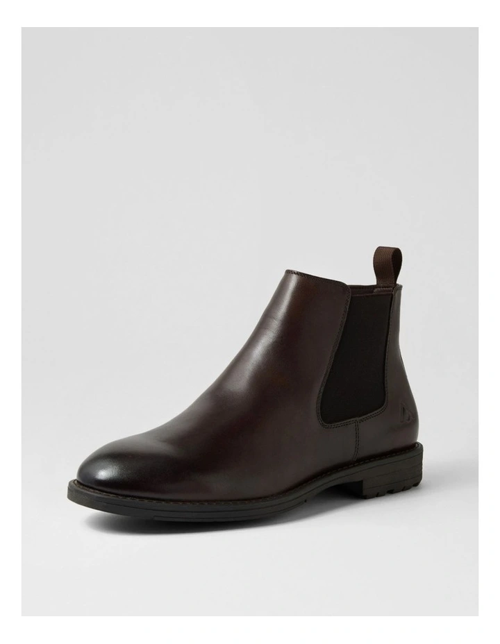 Braga Dark Brown Leather Chelsea Boots image 2