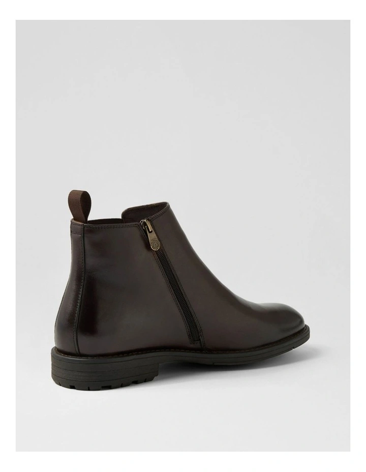 Braga Dark Brown Leather Chelsea Boots image 3