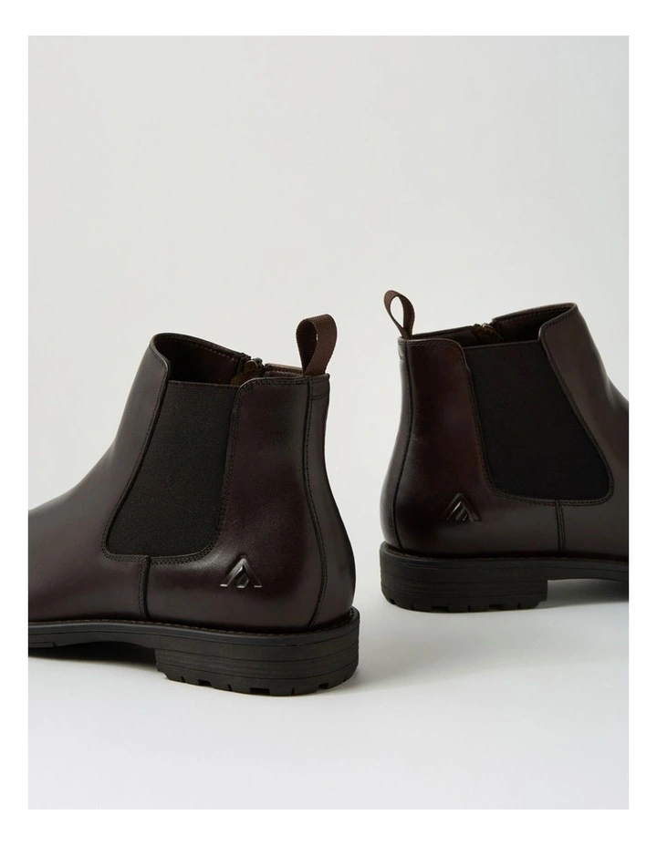 Braga Dark Brown Leather Chelsea Boots image 5