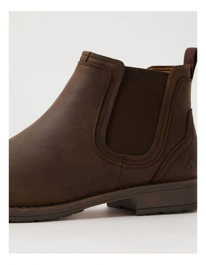 Lizz Brown Crazyhorse Leather Chelsea Boots image 5