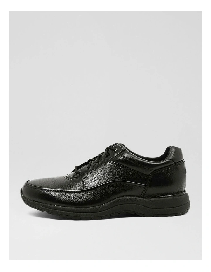 Edge Hill Black Leather Flat Shoes image 1