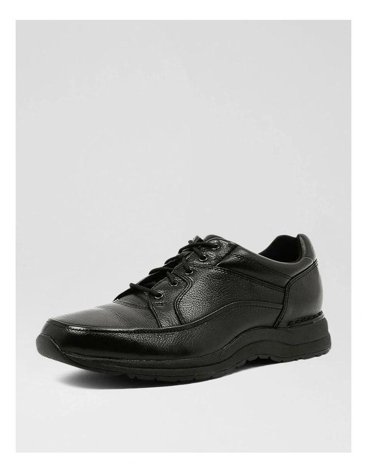 Edge Hill Black Leather Flat Shoes image 2
