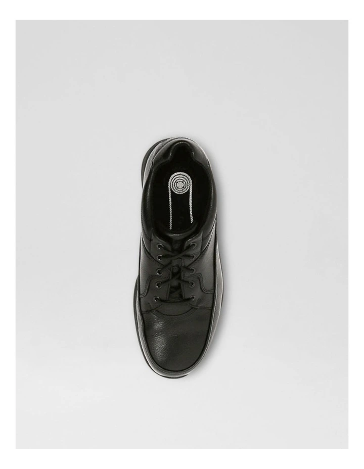 Edge Hill Black Leather Flat Shoes image 5