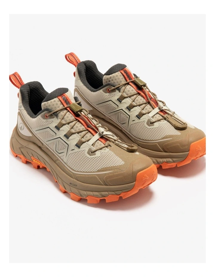 Decathlon - Mens low-rise hiking boots, MH900 Light - Beige/Orange image 2