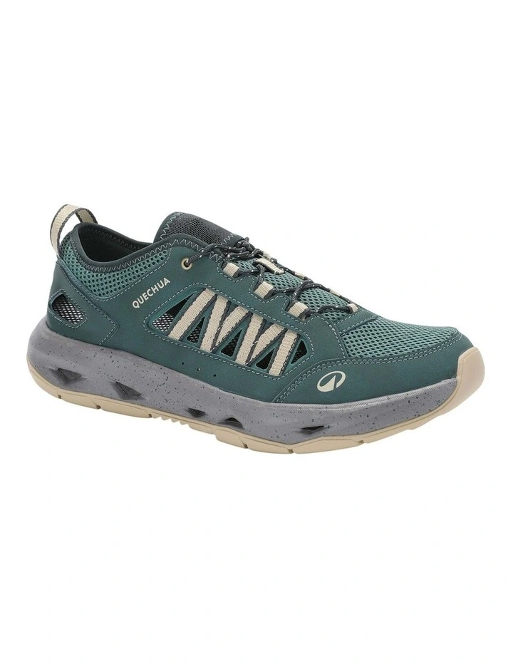 Decathlon - Mens snorkelling shoes NH900 - Green image 1