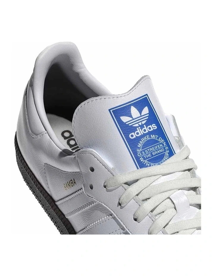 Adidas Originals Samba OG Casual Shoe White/Black/Clear Granite image 6