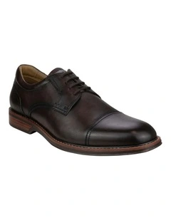 Traveller Cap Toe Derby In Brown