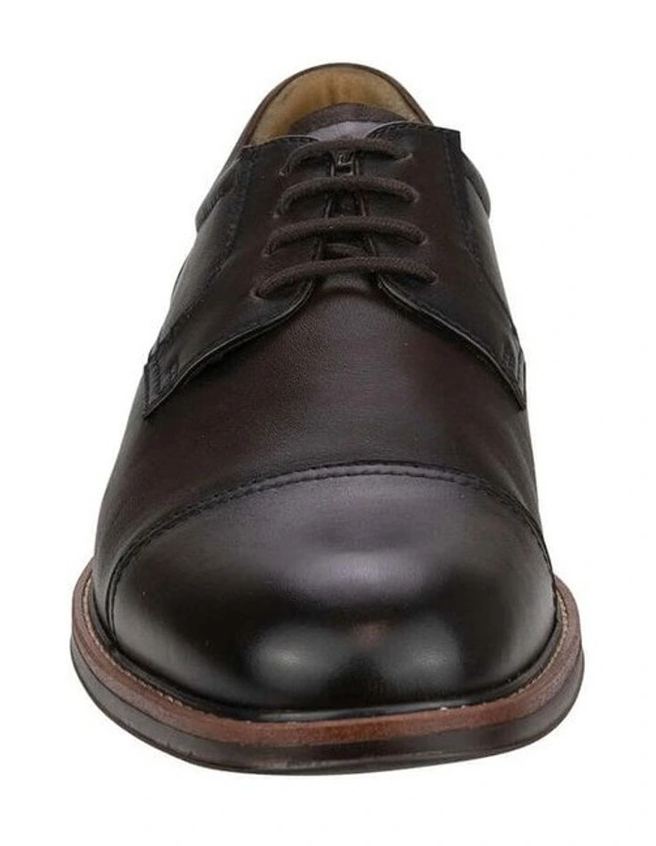 Traveller Cap Toe Derby In Brown image 2
