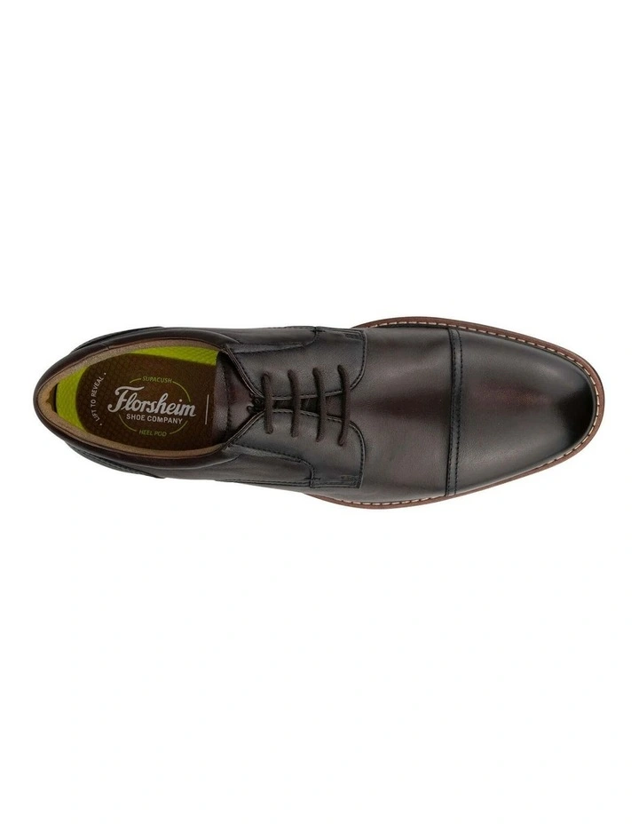 Traveller Cap Toe Derby In Brown image 6