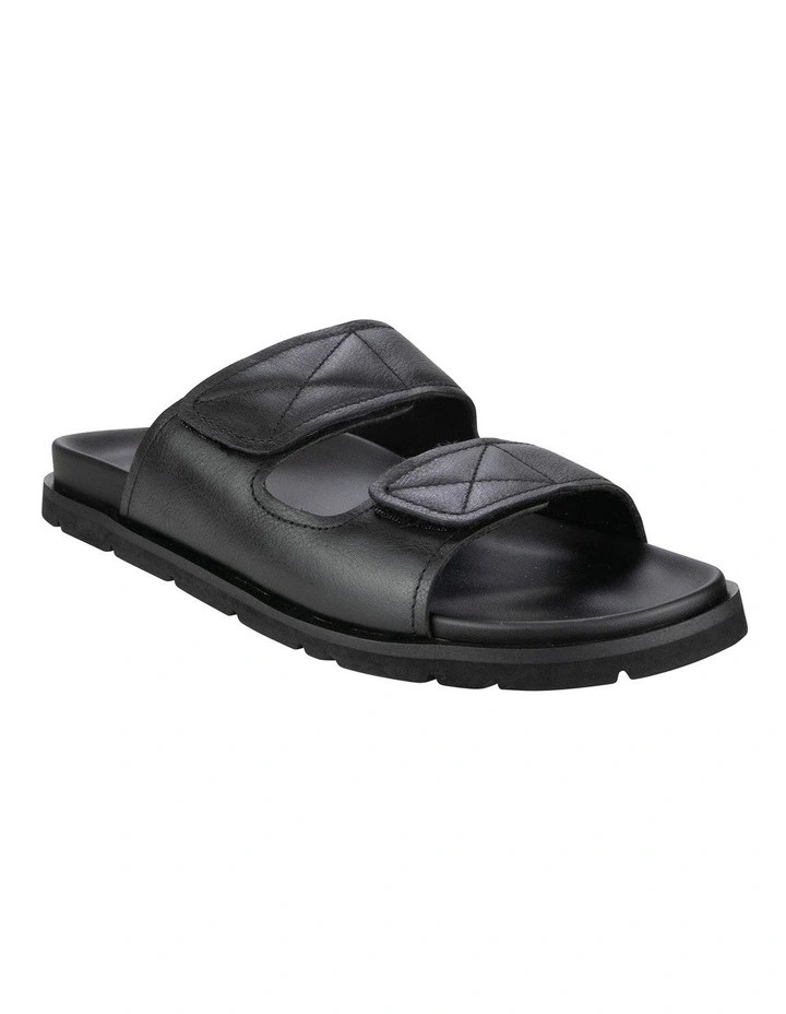 Bayside Double Strap Slide Sandal in Black image 1