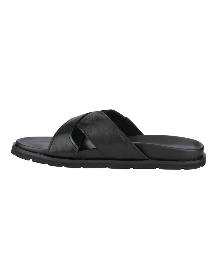 Bayside Cross Strap Slide Sandal in Black image 5