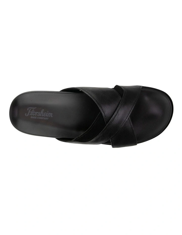 Bayside Cross Strap Slide Sandal in Black image 6