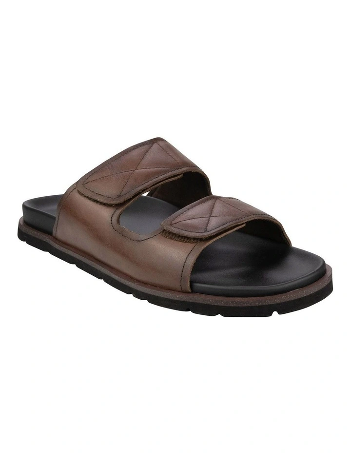 Bayside Double Strap Slide Sandal in Brown image 1