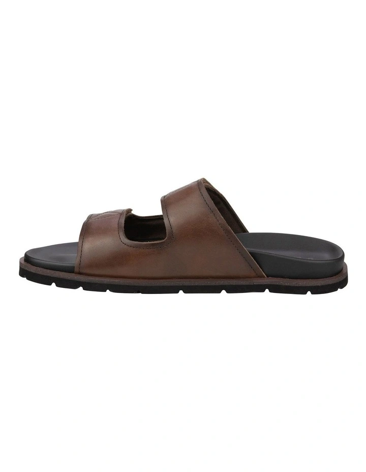 Bayside Double Strap Slide Sandal in Brown image 5