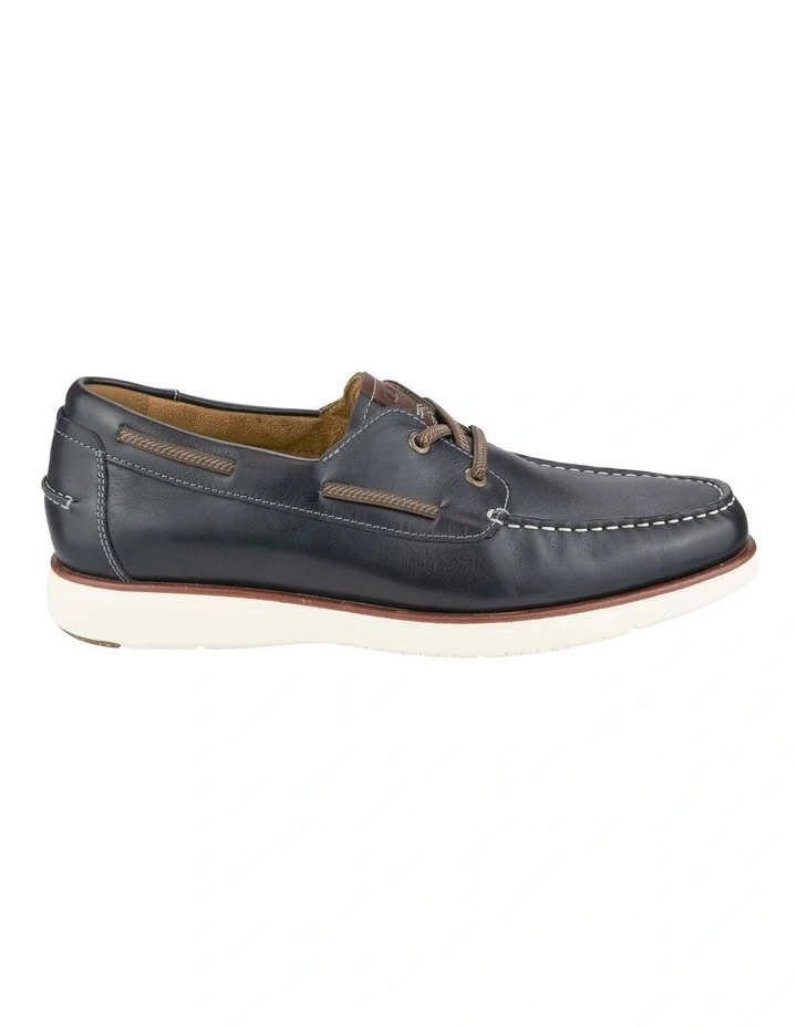 Tropics 2 Eye Elastic Lace Moc Toe in Navy image 3