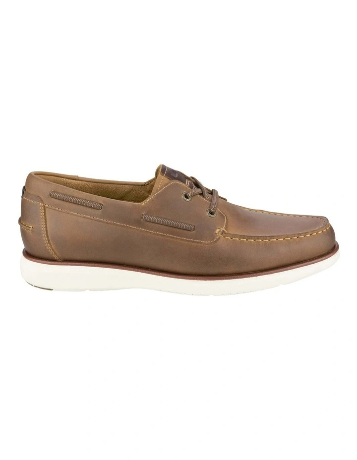 Tropics 2 Eye Elastic Lace Moc Toe in Brown image 3