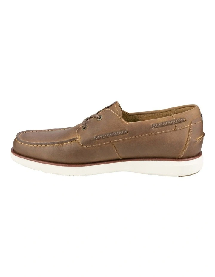 Tropics 2 Eye Elastic Lace Moc Toe in Brown image 5