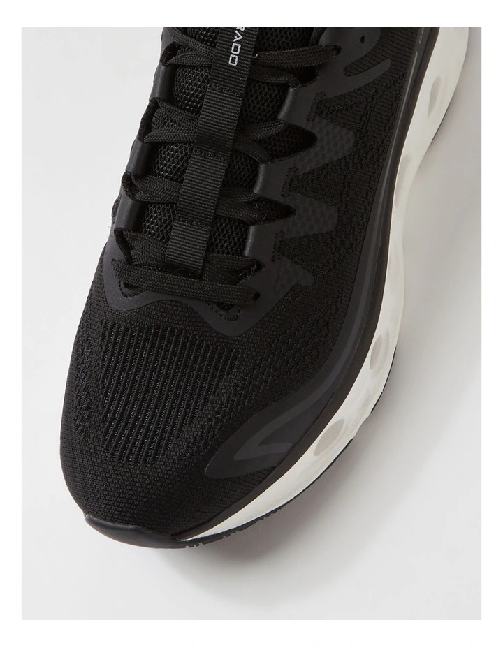 Flow Black White Mesh Sneakers image 4