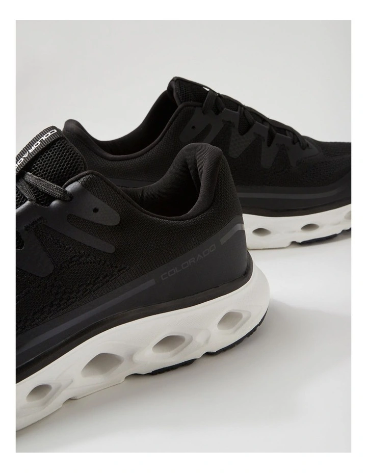 Flow Black White Mesh Sneakers image 5