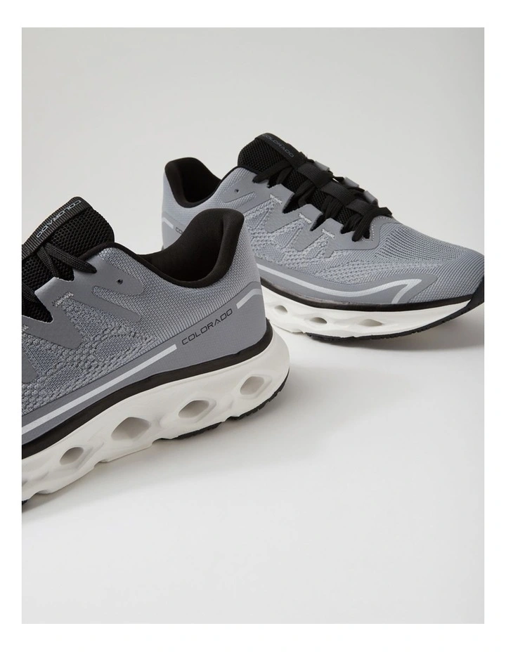 Flow Grey Mesh Sneakers image 5